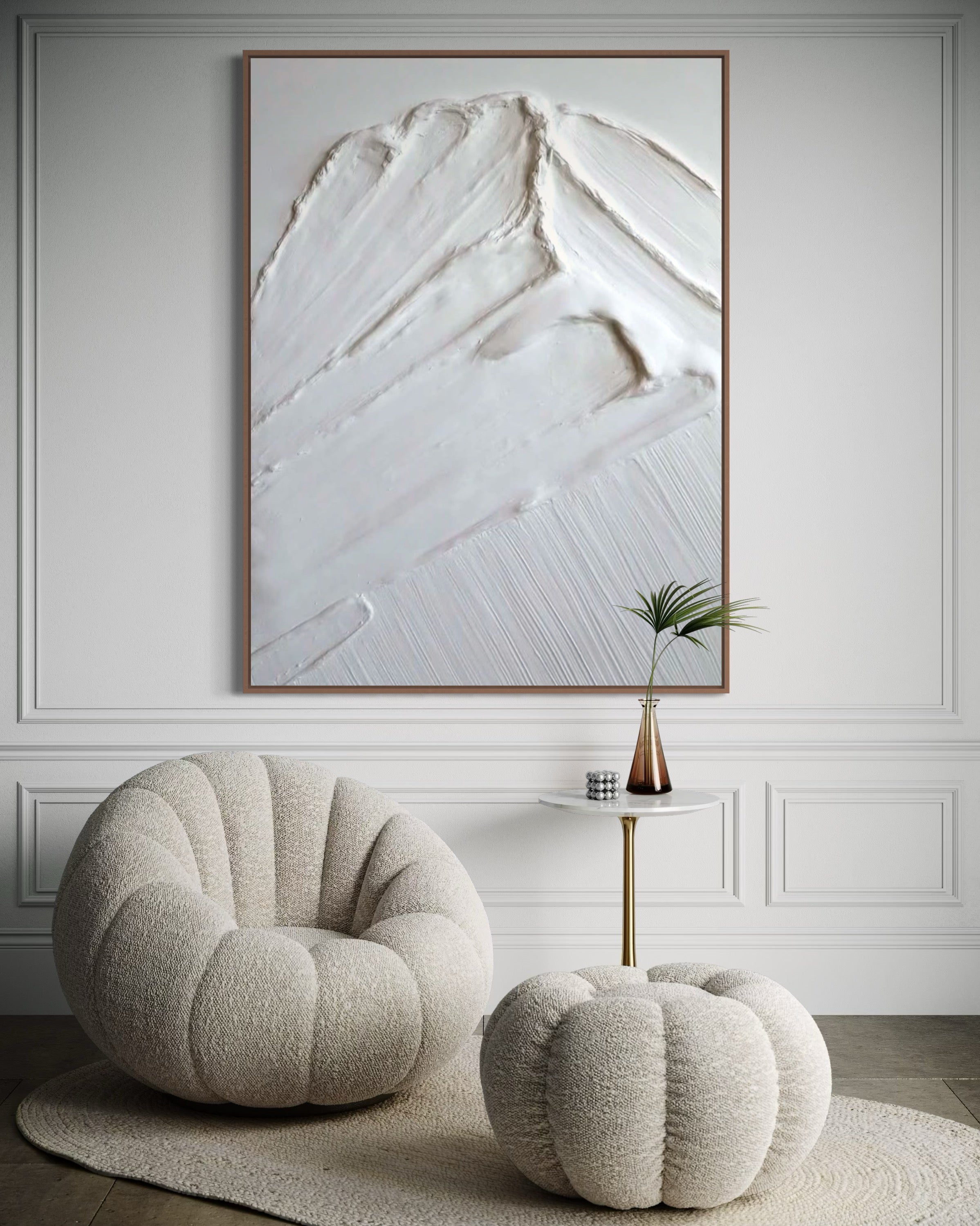 White tops 2 90x120cm  FRAMED