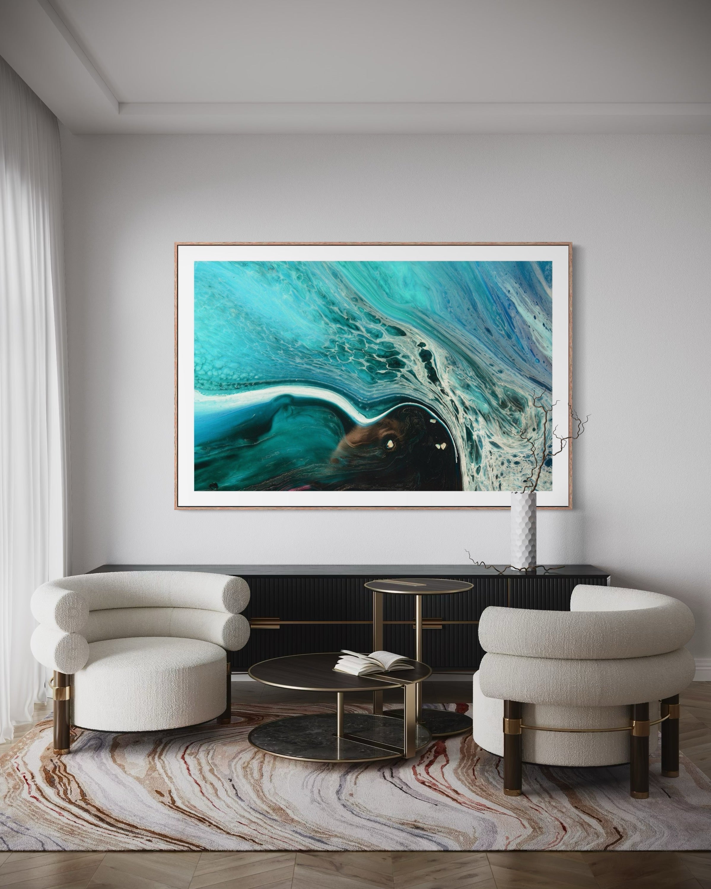 Ocean Dreams: Rise Above Abstract 2. Limited Edition Art Print