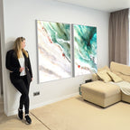 Honu Journey 2   48x35”    Home is where your heart is