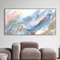 Calming sky 90x180cm with Sand FRAMED