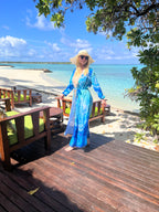 Art resort caftan cardigan