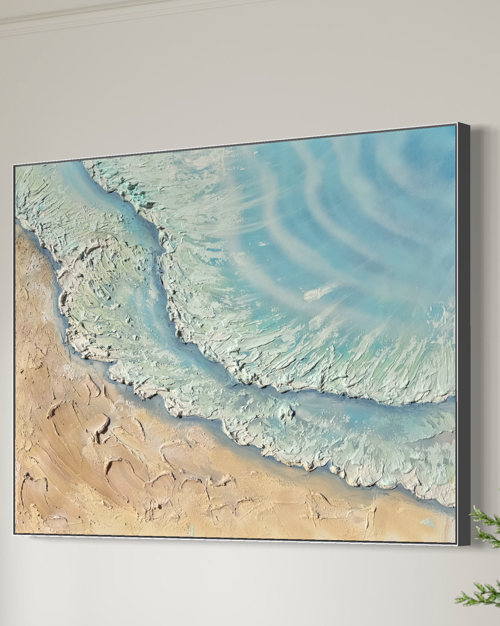 Whitsundays Whitewash - Original Textured Artwork 90x120cm