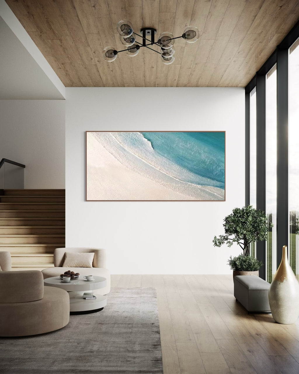 Whispering sands  90x180cm with Sand FRAMED