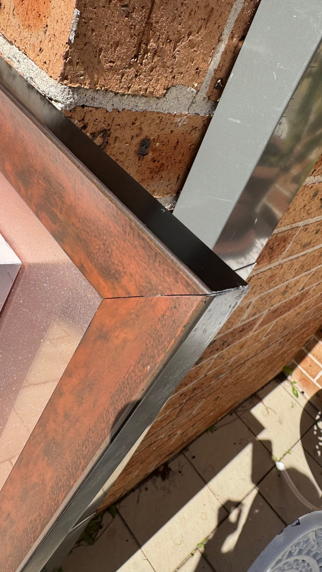 Coral Garden  -Original Crystal Mirror Artwork FRAMED 48x35”