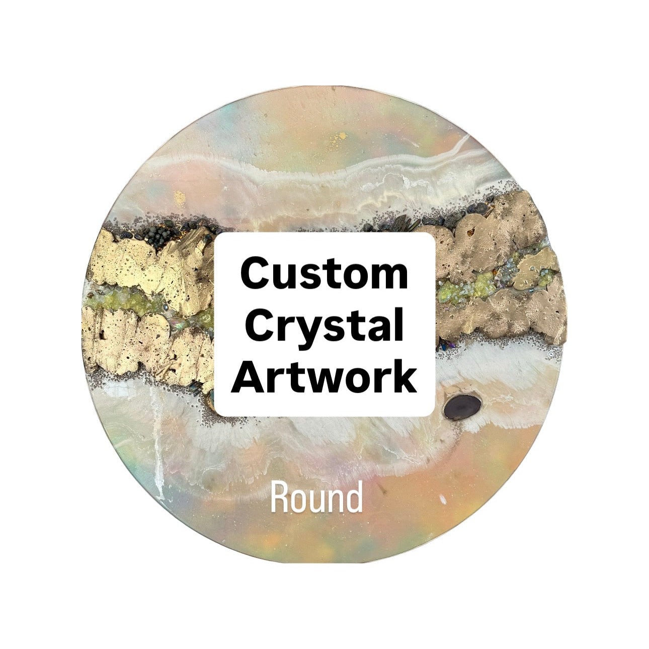 Custom  Round Gold Artwork