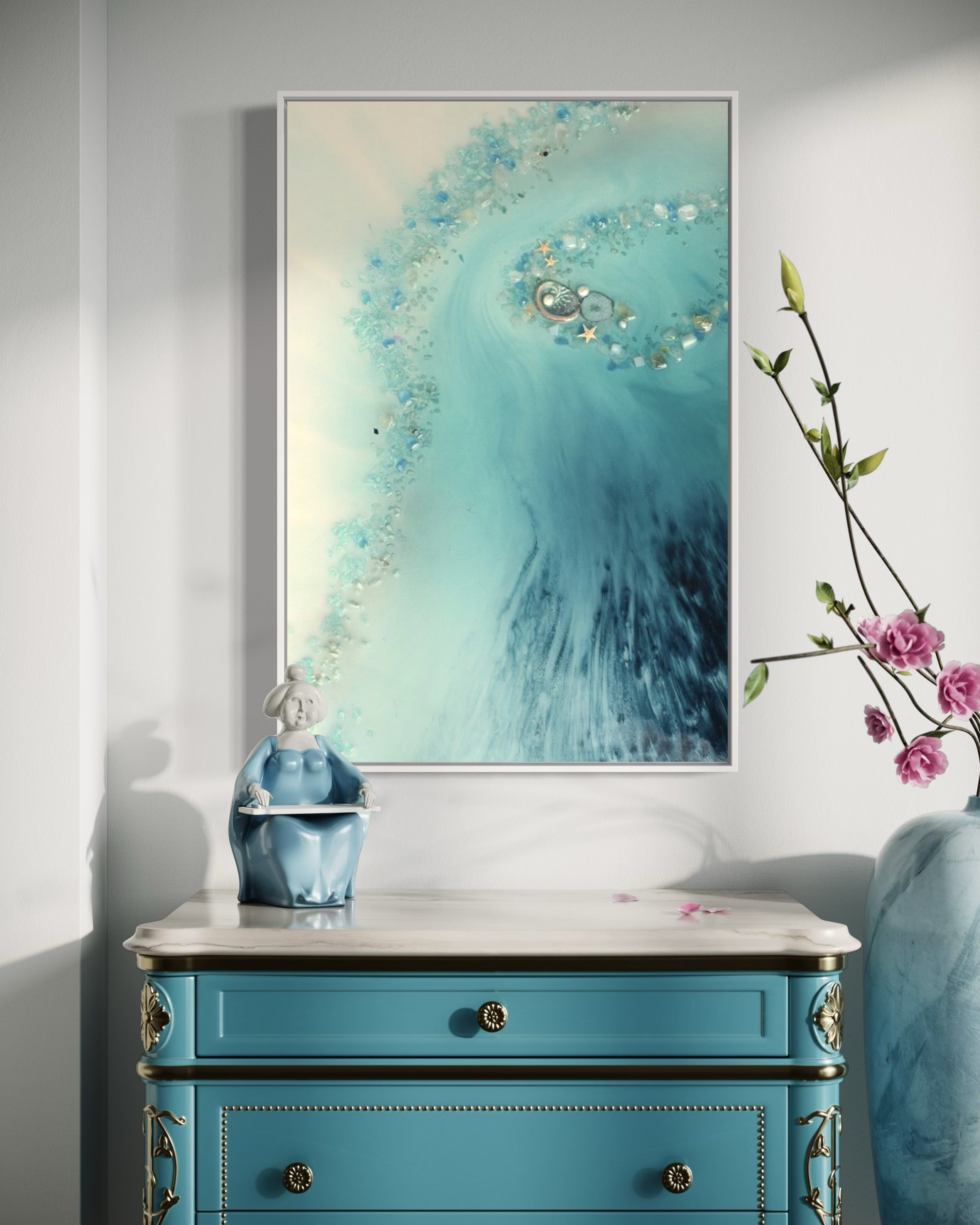 Ocean Dreams: Blue lagoon 1. Limited Edition Art Print
