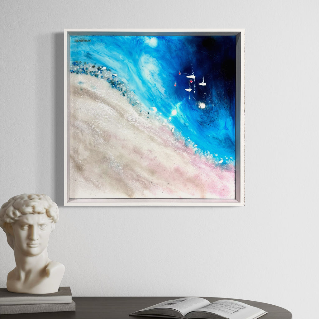 Amalfi Yachts Boats 2 55x55g cm FRAMED