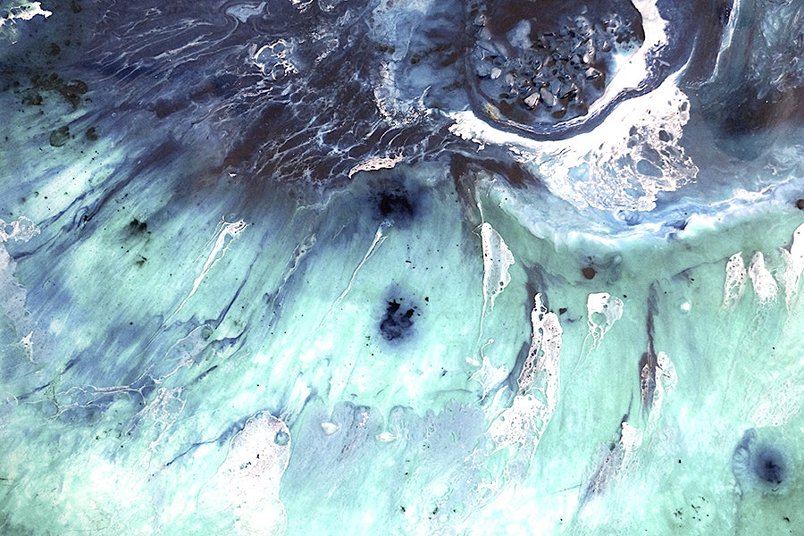 Bondi Surf Light. Beach Artwork. Round Acrylic Print  Circle Perspex Print