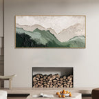 Green hills  90x180cm with Sand FRAMED