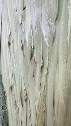 Serene Shoreline 1 Peach and Green - Original Textured Artwork 90x180cm