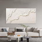 White  hills  3 90x180cm with Sand FRAMED