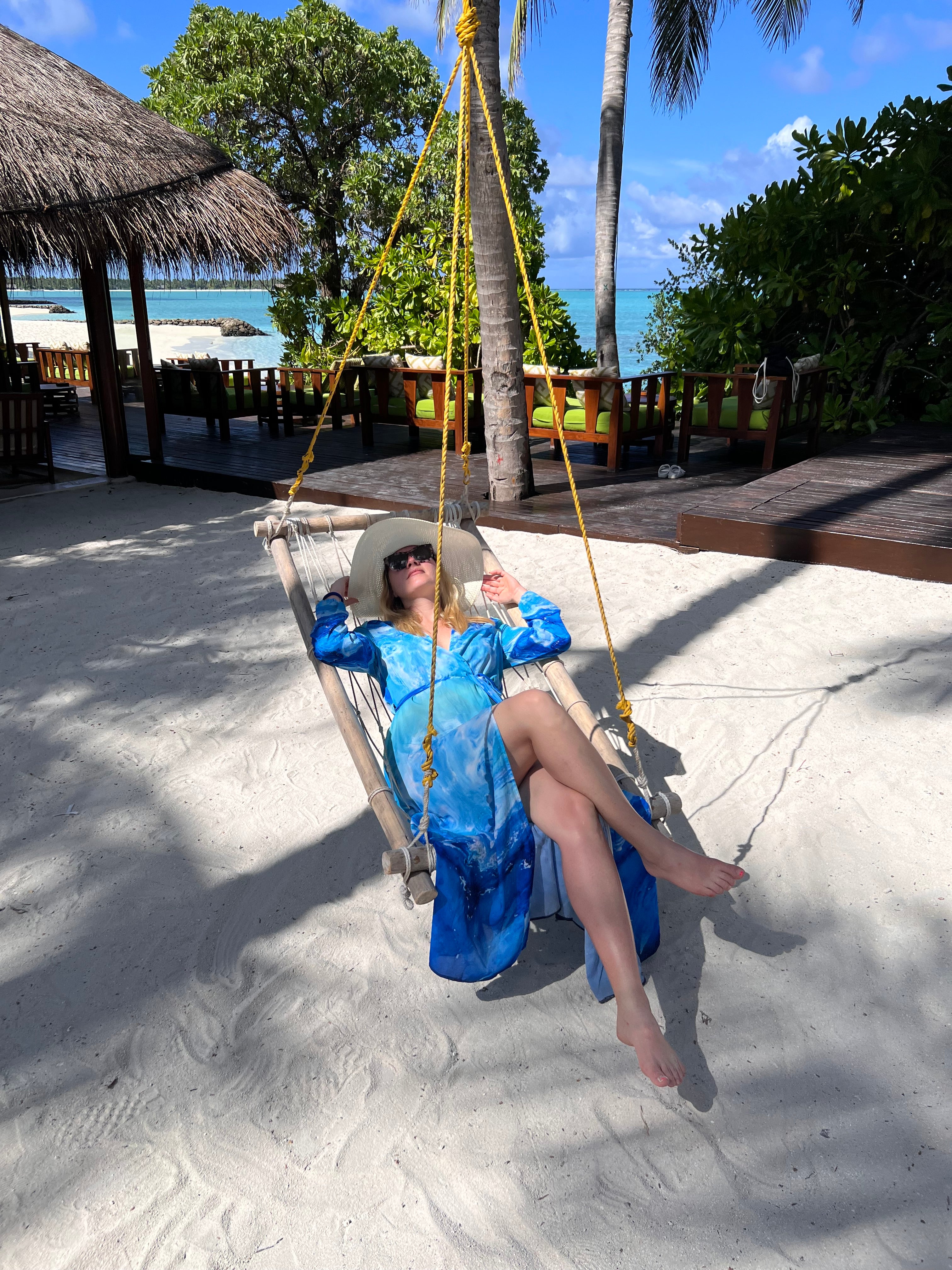 Art resort caftan cardigan