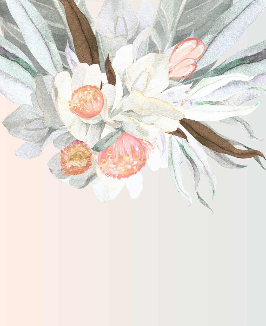 Gumtree Floral. Limited Edition Print