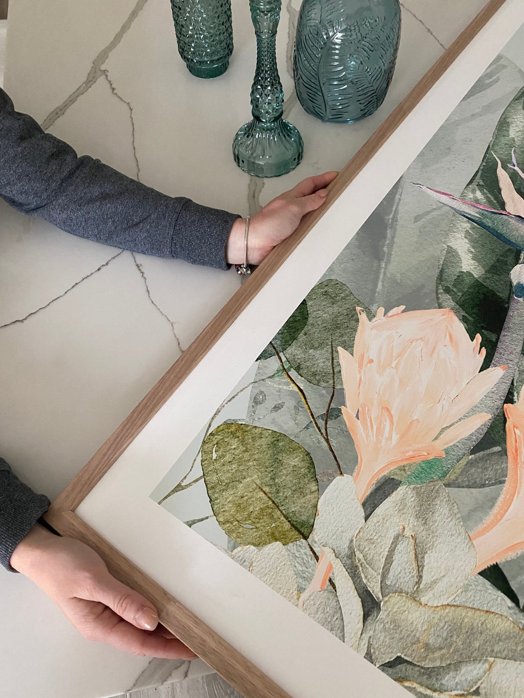 Whitsundays Neutral Australian Coast. Limited edition Print. Square