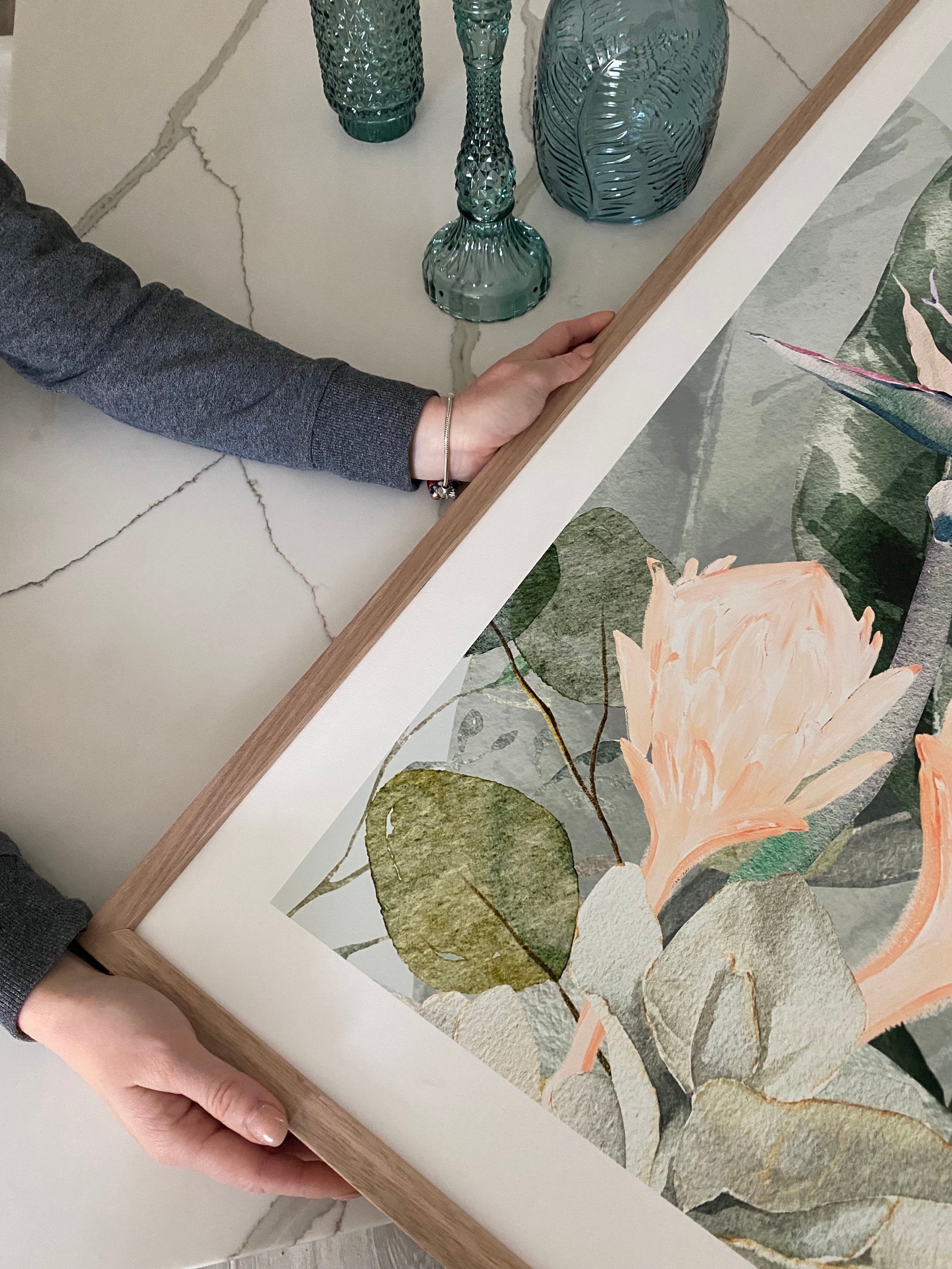 Whitsundays Neutral Australian Coast. Limited edition Print. Square