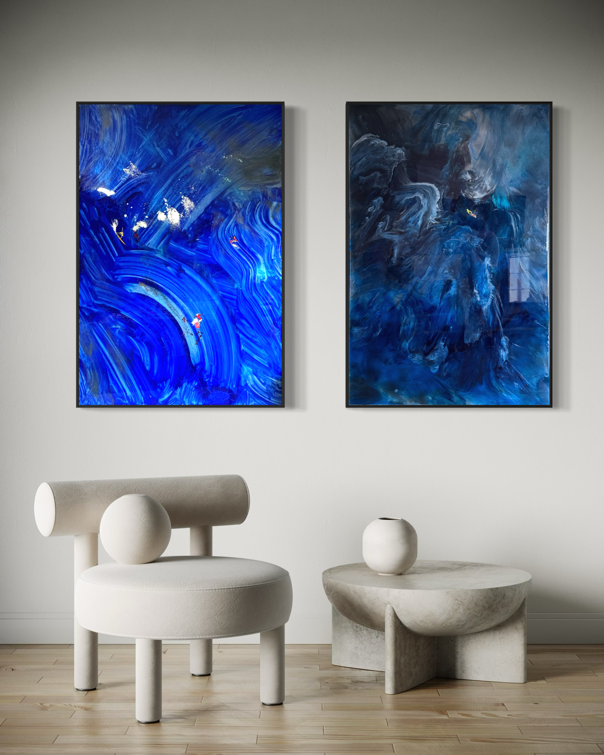Deep Navy Blue  160x120cm