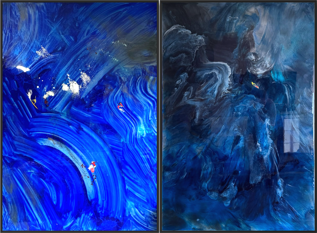 Deep Navy Blue  160x120cm