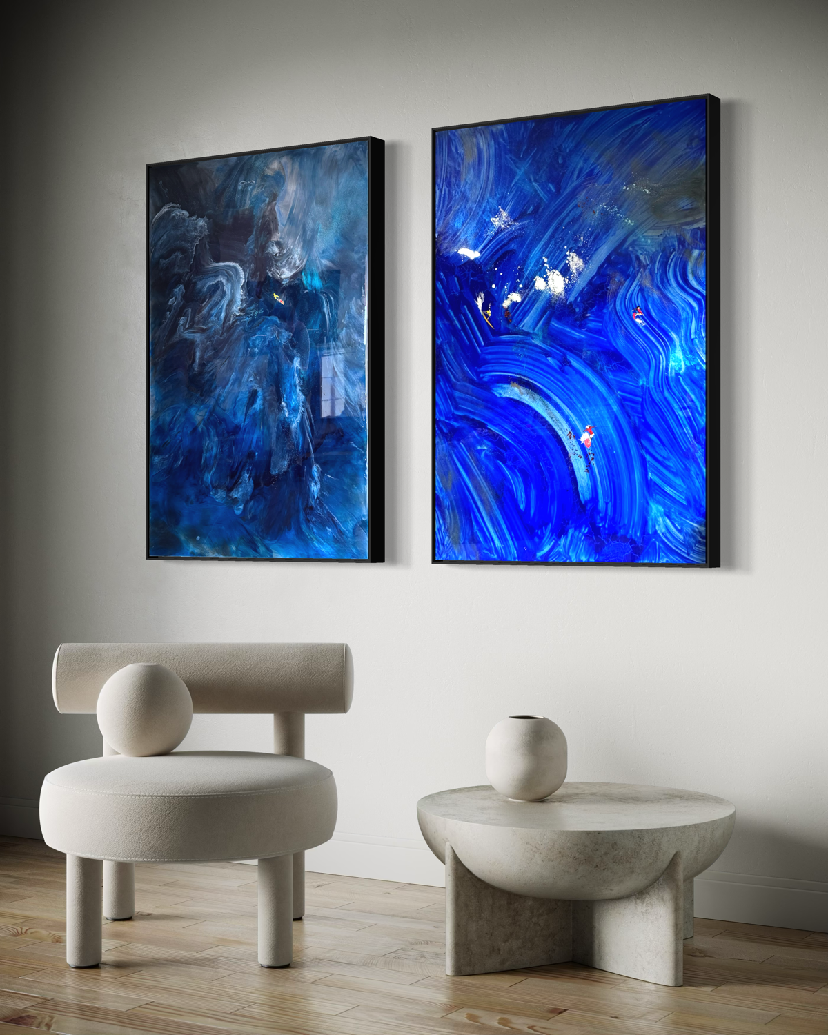Deep Navy Blue  160x120cm