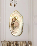 Rose Quartz Harmony Reef in Gold