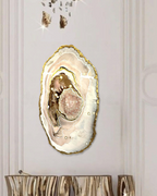 Rose Quartz Harmony Reef in Gold