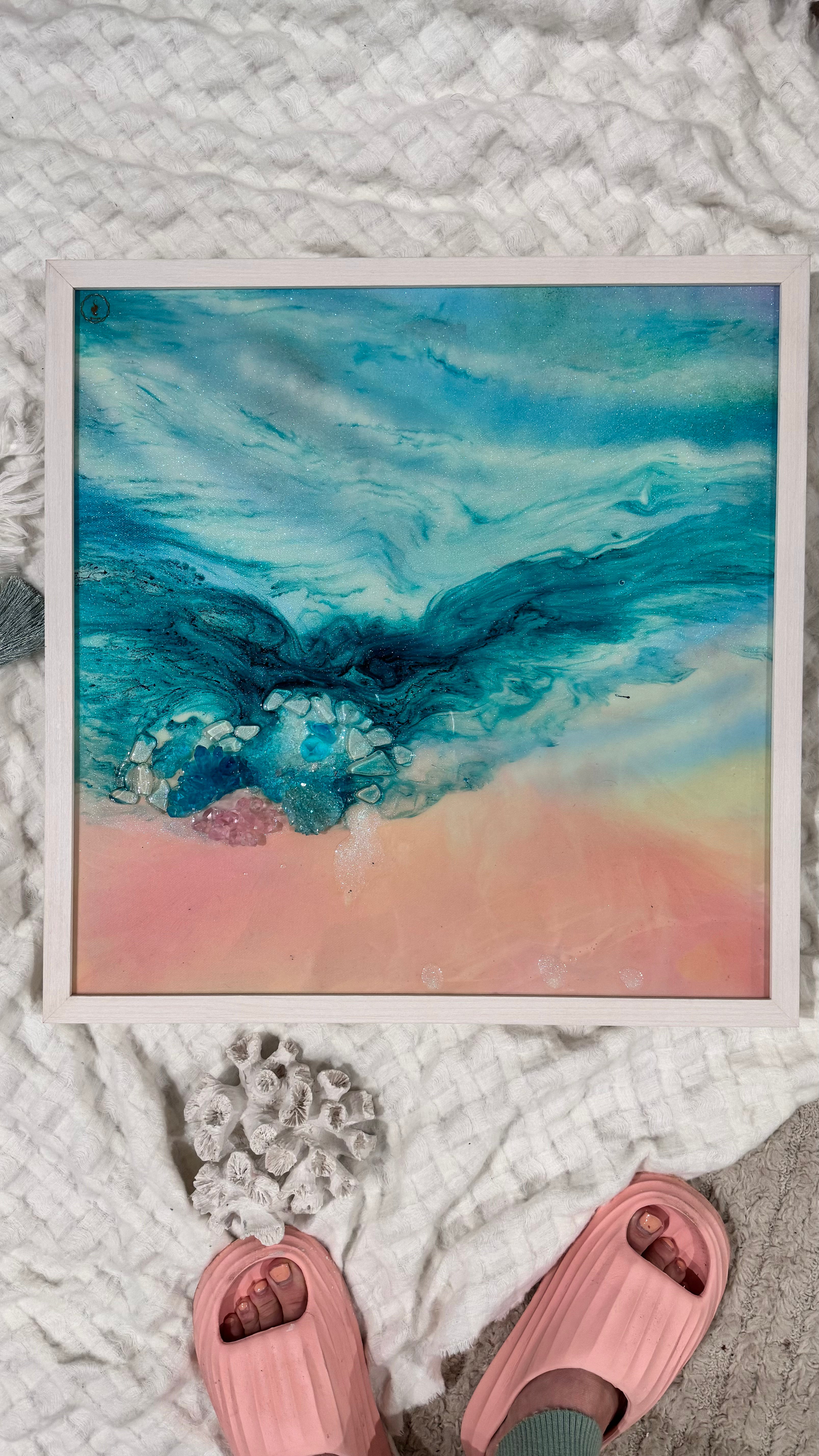 Ocean aroma set of 2 100x50cm FRAMED