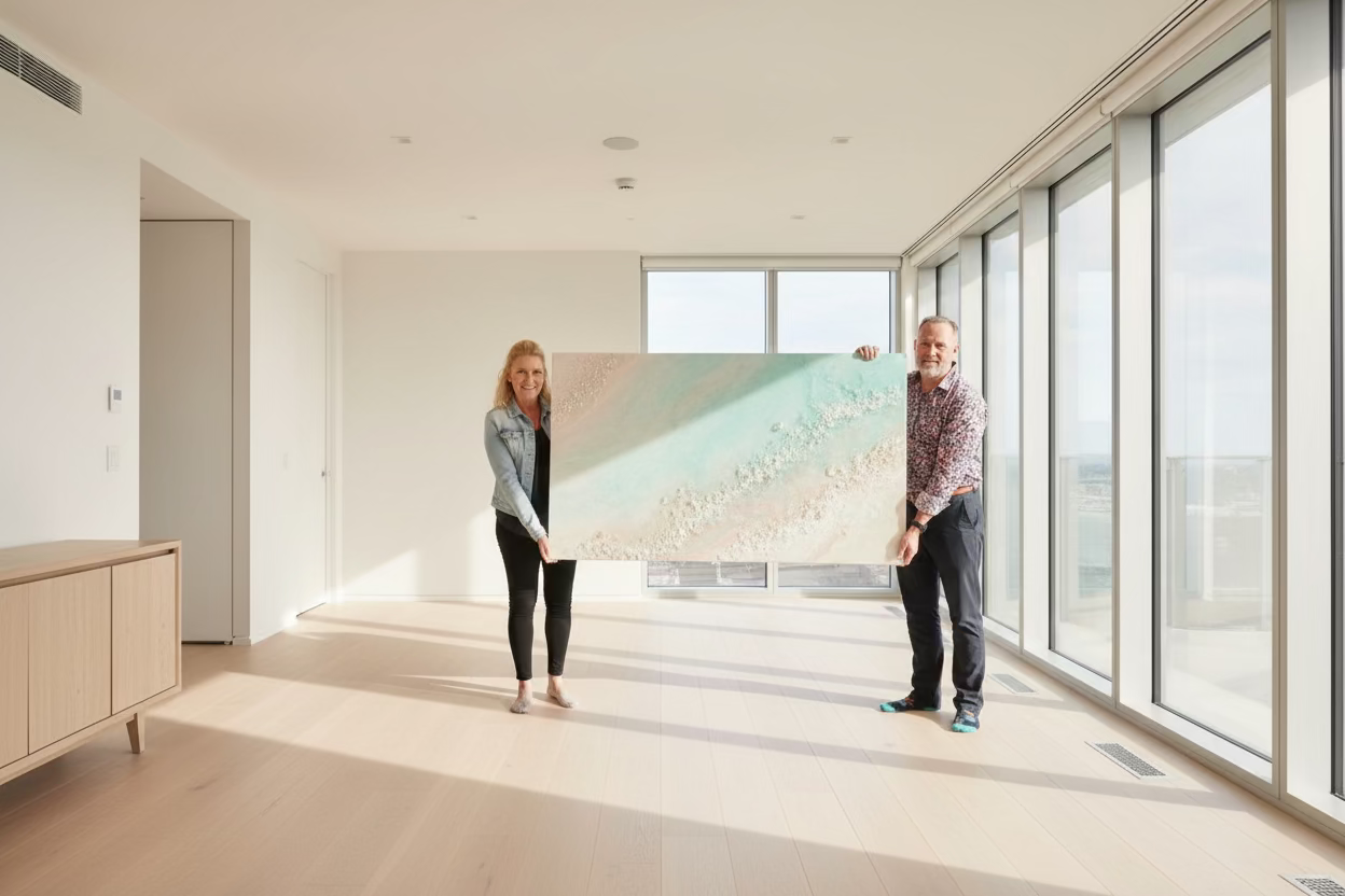 Ocean Art Painting Custom commission by australian artist Antuanelle. worldwide shipping