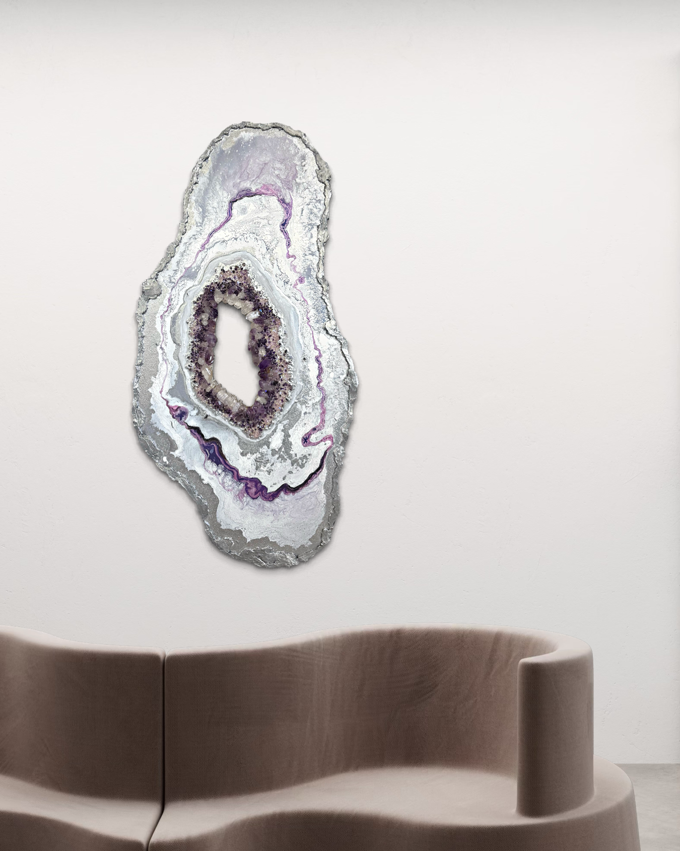 Amethyst Harmony Reef in Silver