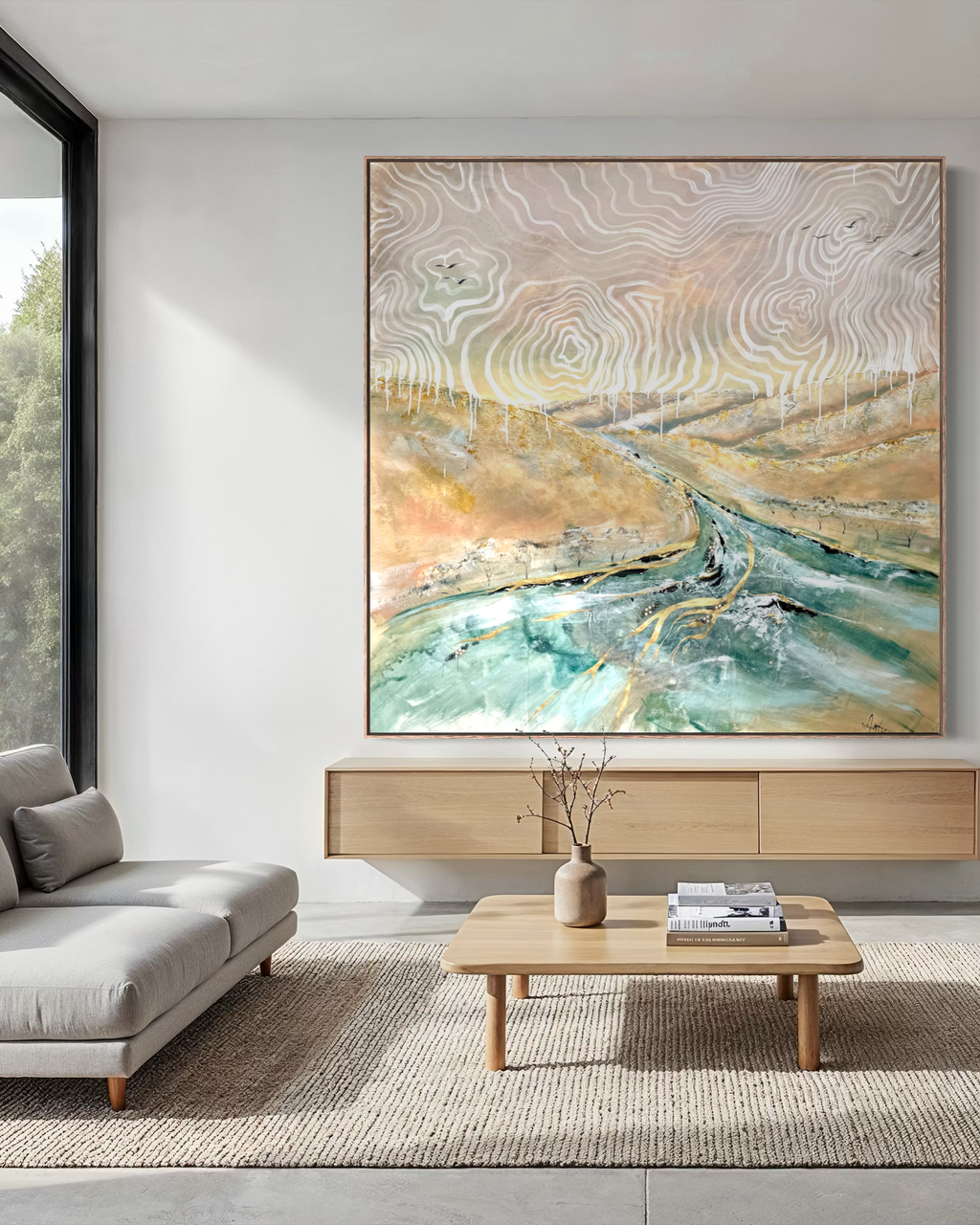 Genesis of Belonging 200x200cm