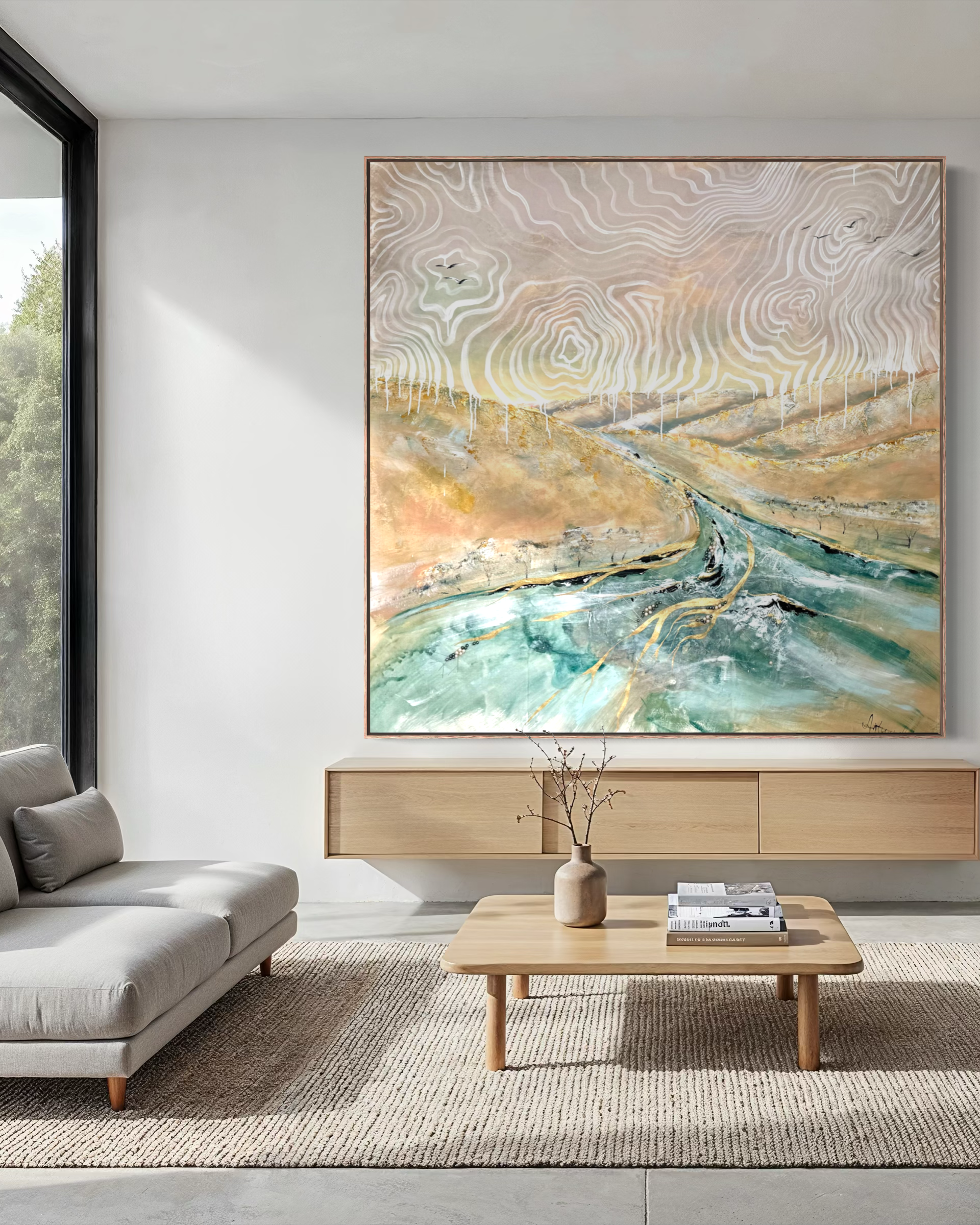 Genesis of Belonging 200x200cm