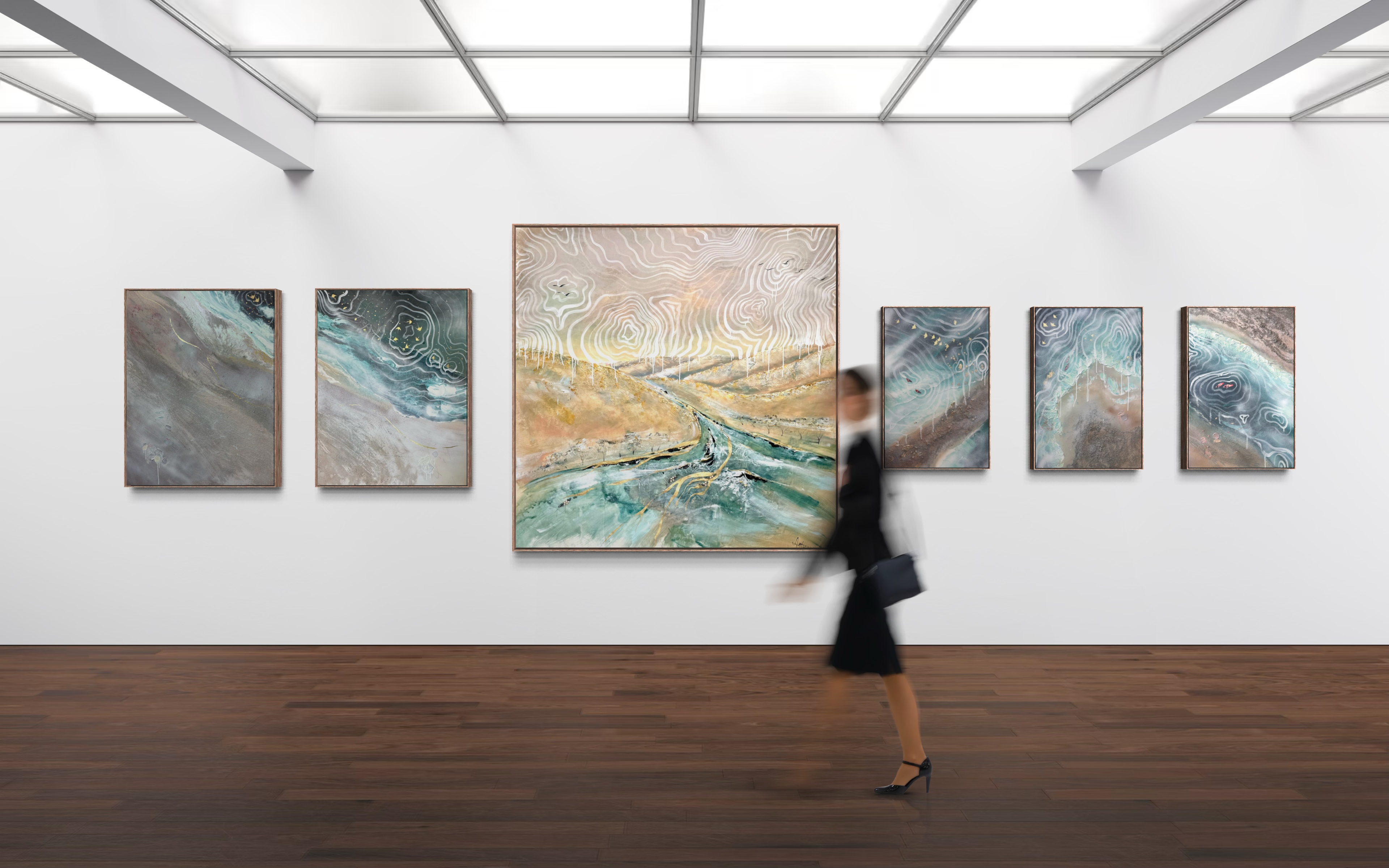 Genesis of Belonging 200x200cm