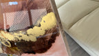 -Gold and Brown Abstract Landscape. Original Artwork