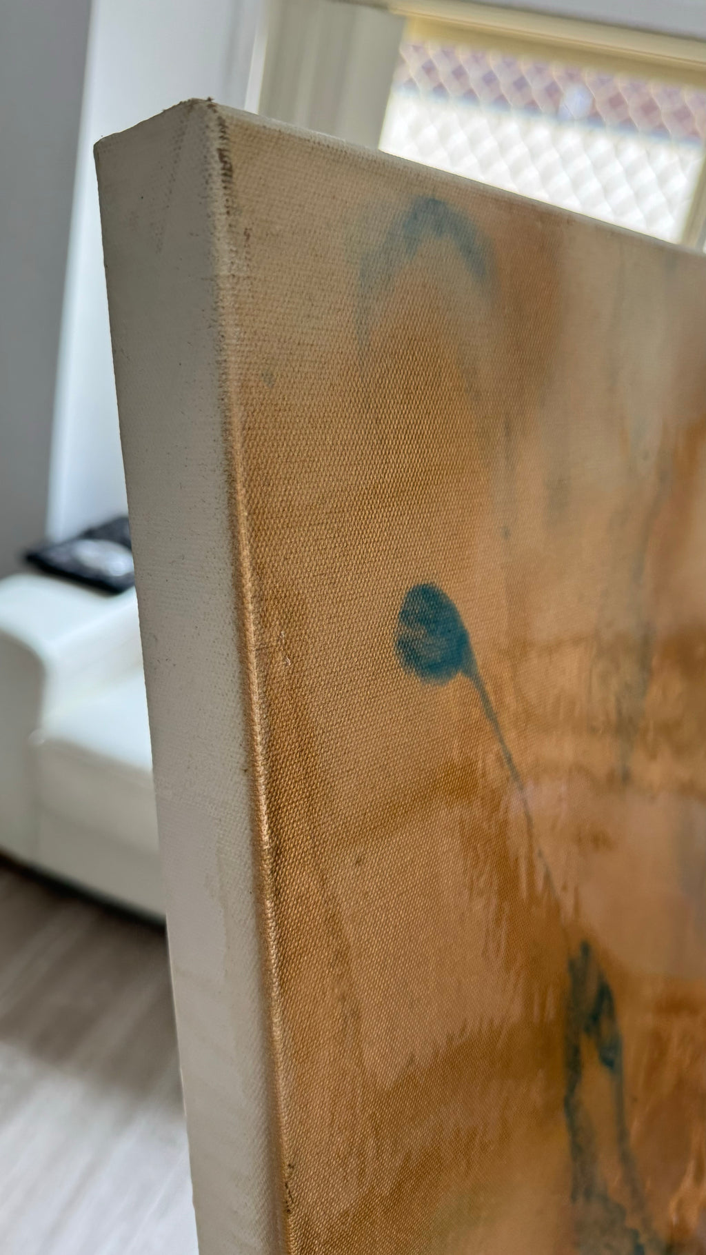 Bali Spirit of the Ocean -  Original Blue and Gold Abstract Wave Artwork