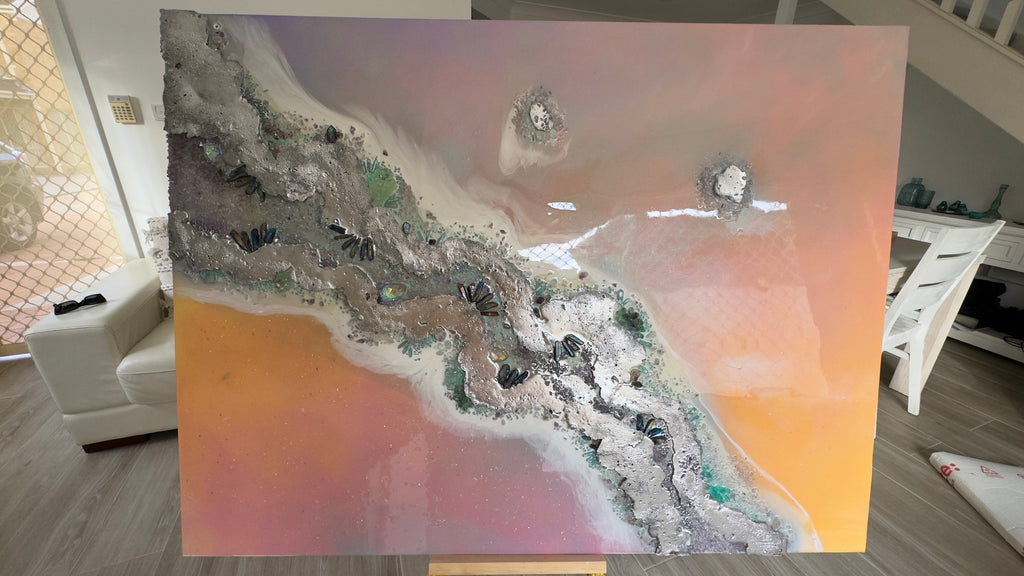 Rainbow Lucent with qua Aura Quartz crystals,Amethyst, Titanium Aura, Swarovski