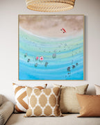 Hawaii 100x100cm. FRAMED