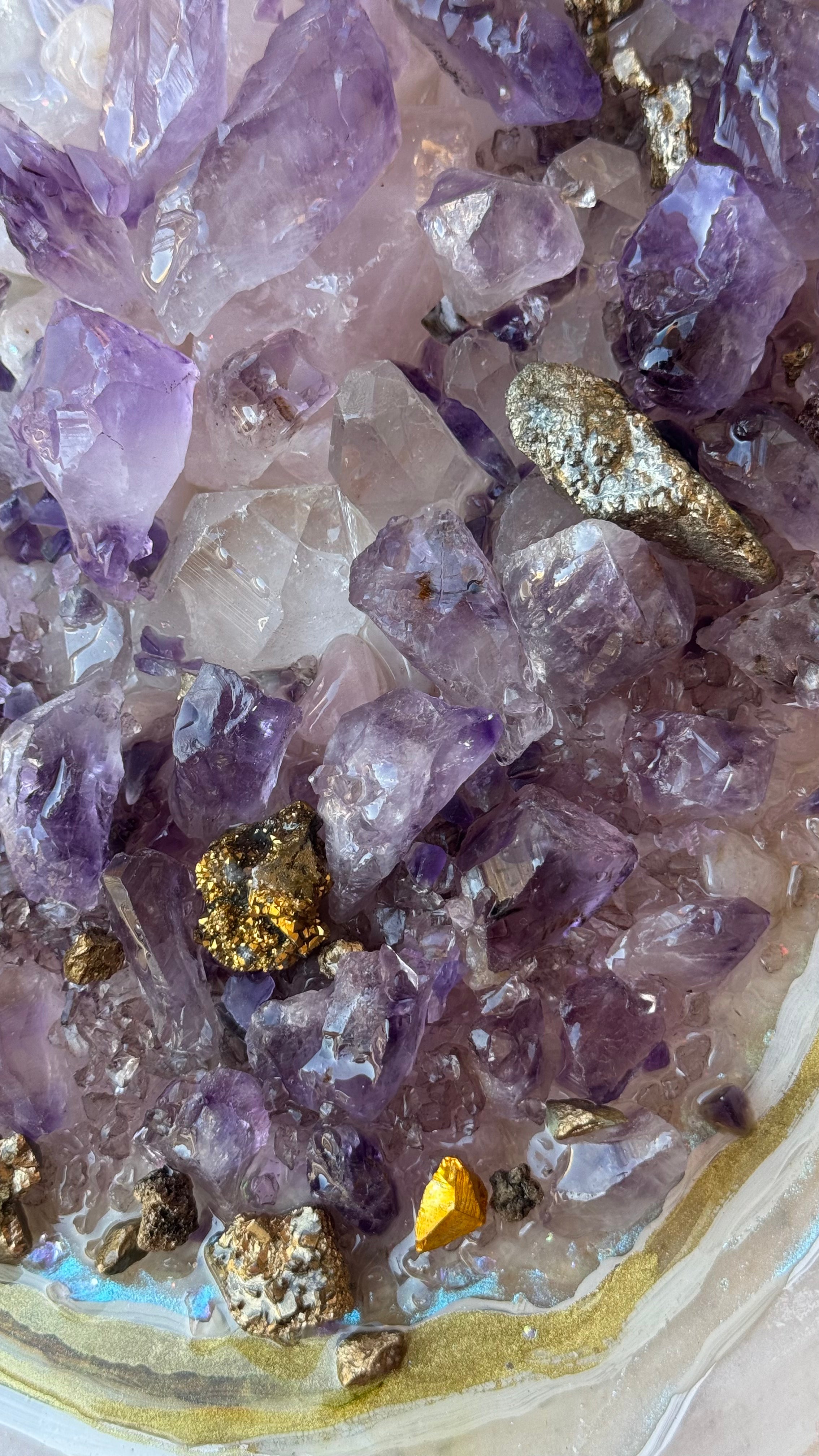 Amethyst Harmony Reef in Gold