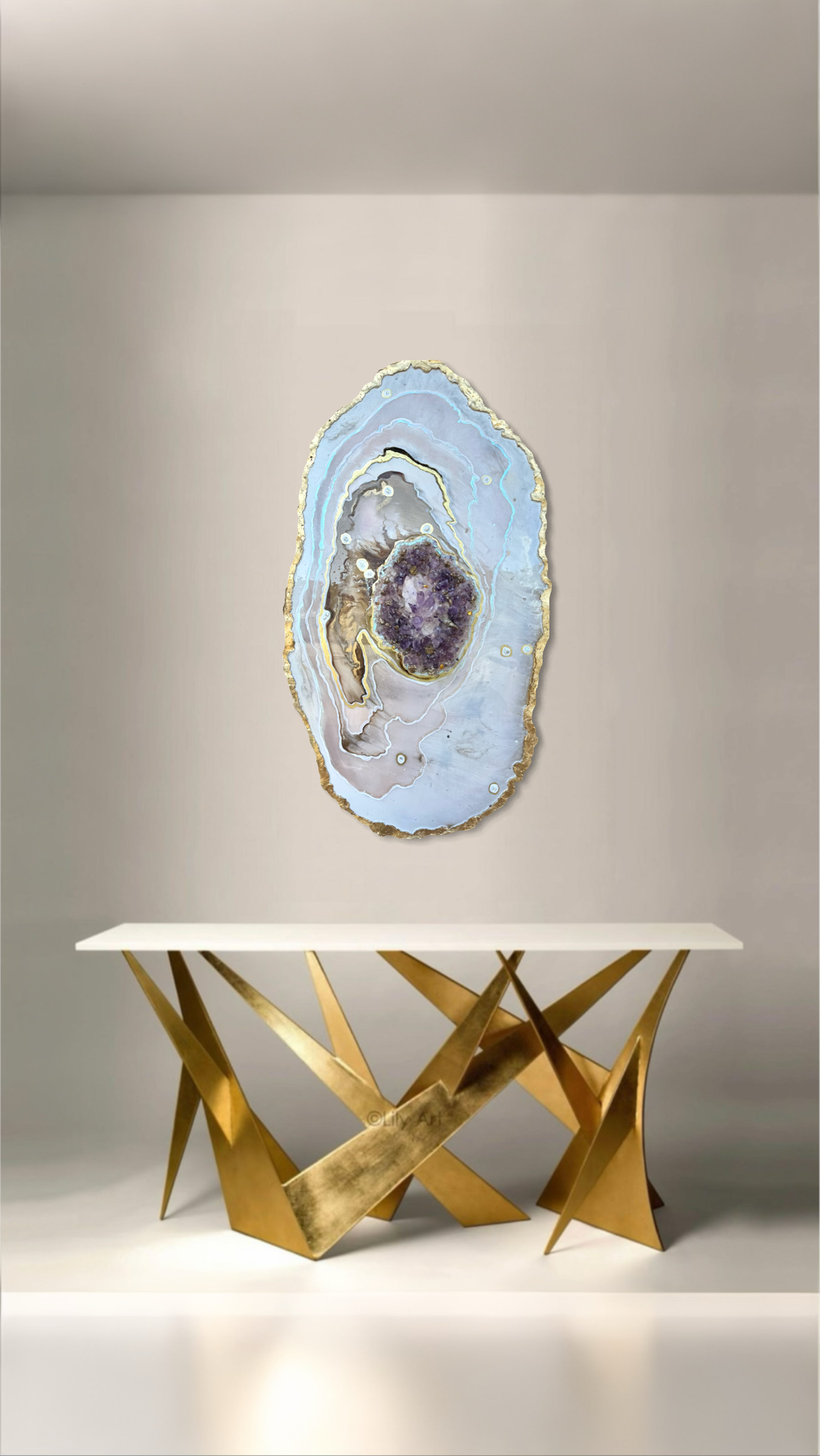 Amethyst Harmony Reef in Gold