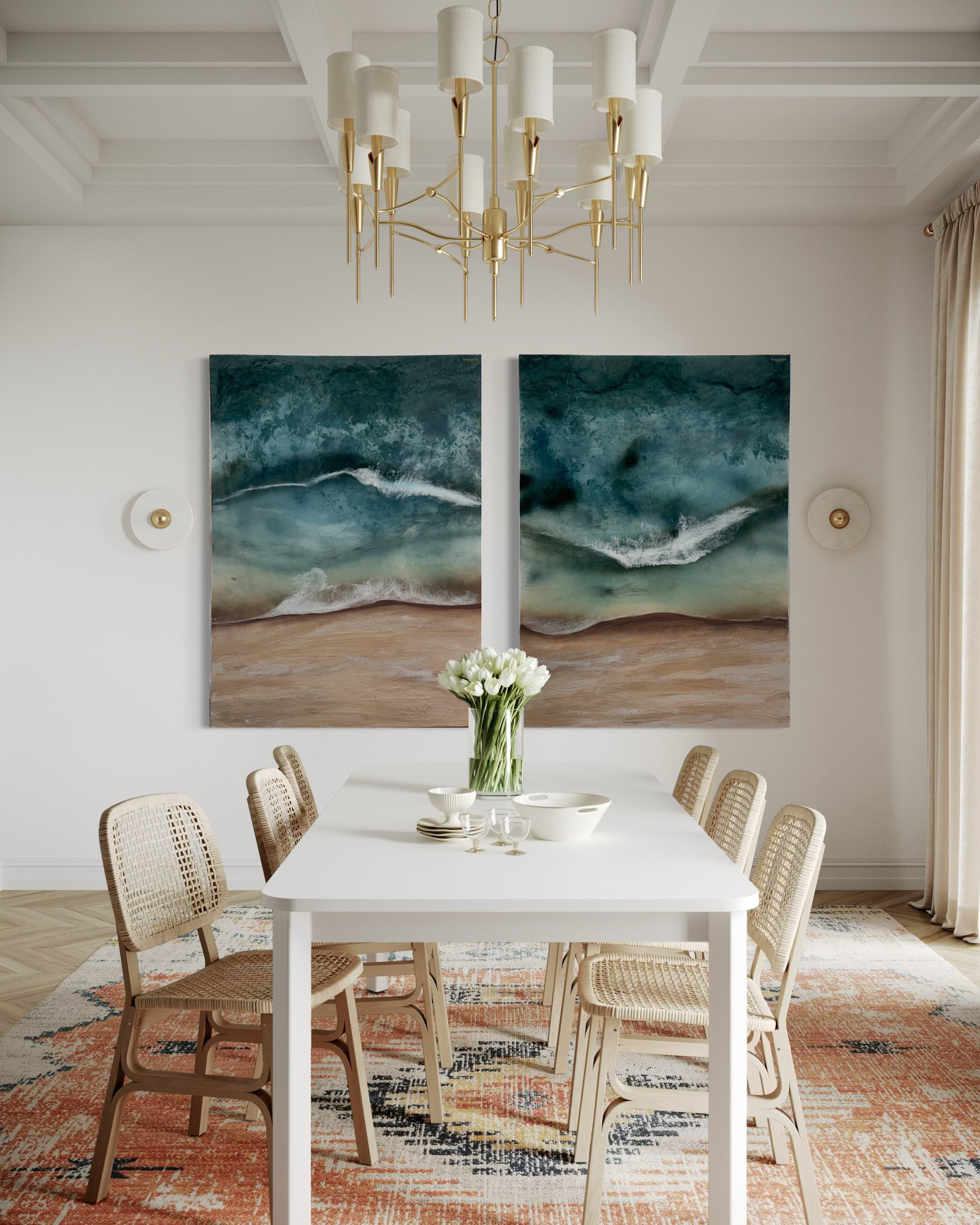 Whitsundays Set 1&2    180x120cm (120x90cm each)    FRAMED