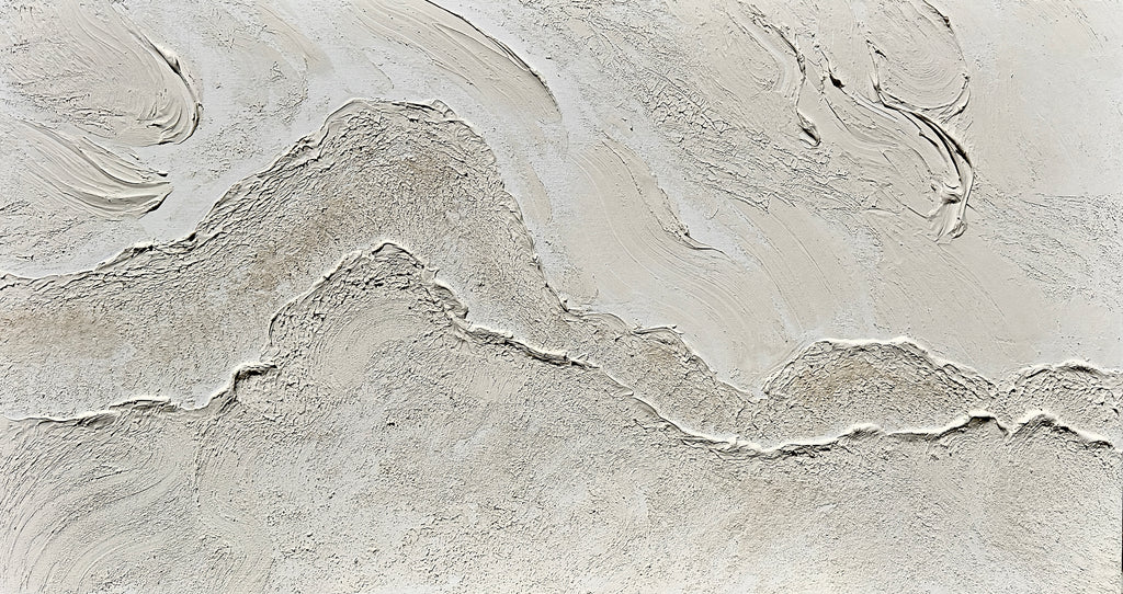 White  hills  4 75x150cm with Sand FRAMED