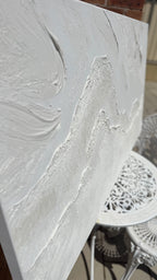 White  hills  4 75x150cm with Sand FRAMED