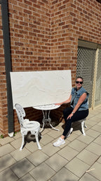 White  hills  4 75x150cm with Sand FRAMED