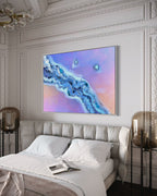 Rainbow Lucent with qua Aura Quartz crystals,Amethyst, Titanium Aura, Swarovski