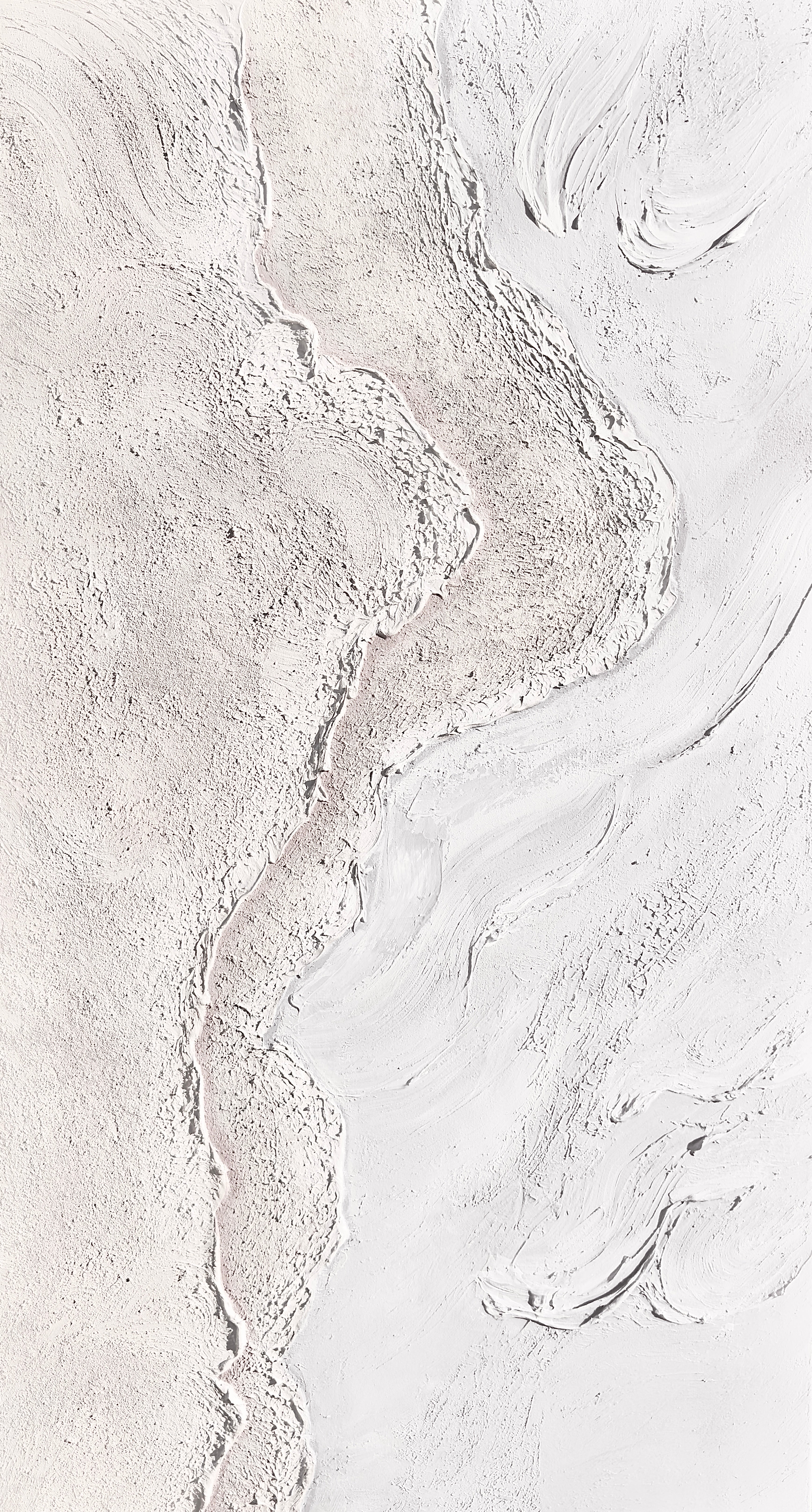 White  hills  4 90x180cm with Sand FRAMED