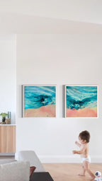 Laguna Beach Vibes 1  55x55cm FRAMED