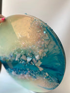 Elixir 5 with Aura. Rainbow quartz points 40cm