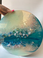 Elixir 5 with Aura. Rainbow quartz points 40cm