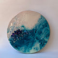 Ocean Art . Azure Aura Round Mini Artwork 1 -