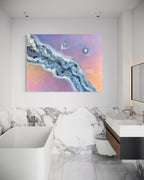 Rainbow Lucent with qua Aura Quartz crystals,Amethyst, Titanium Aura, Swarovski