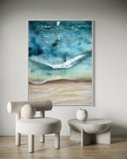 Whitsundays 2    120x90cm    Sand, Texture, Acrylic