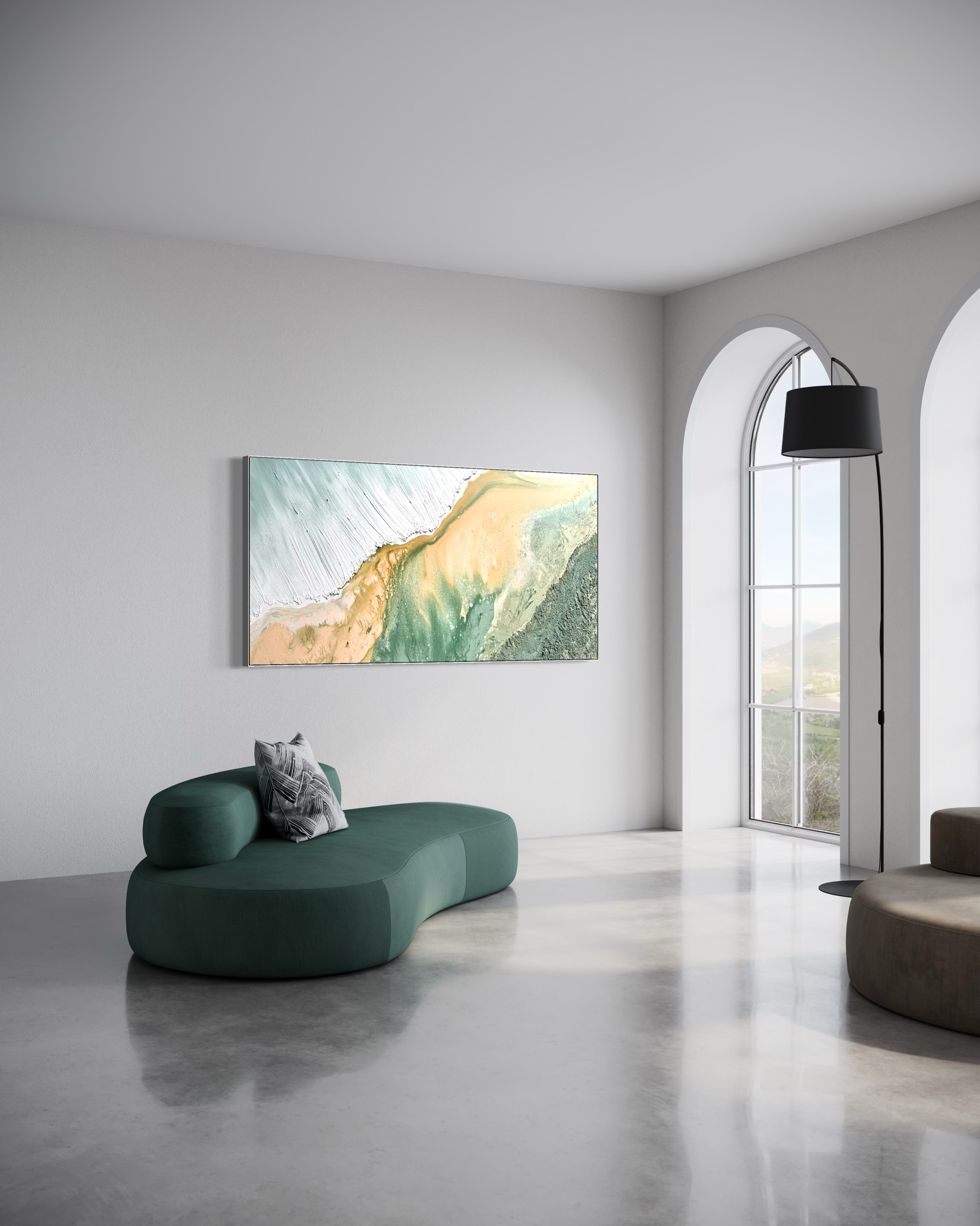 Bali Tide - Original Textured Artwork 90x180cm