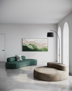 Green Boracay 90x180cm with Sand FRAMED